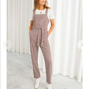 Belted Gingham Overalls